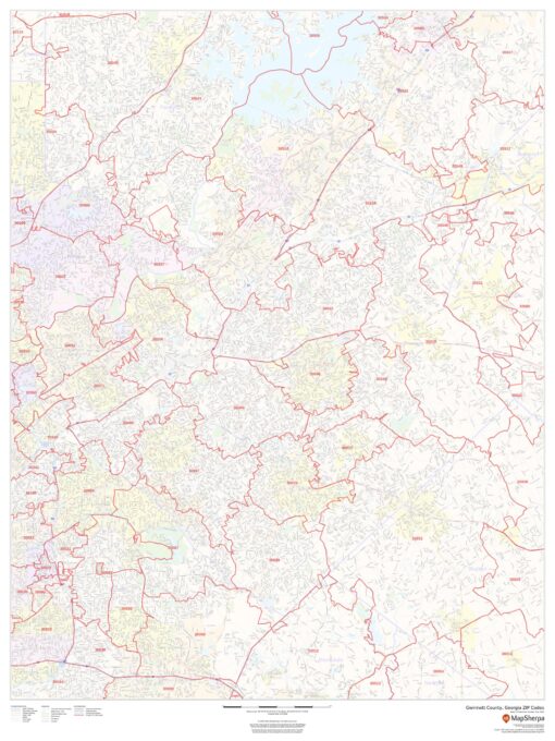 Gwinnett County, Georgia ZIP Codes by MapSherpa