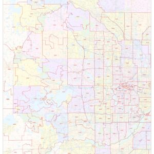 Travel Like a Local - Map of Saint Paul (Minnesota) (Black and