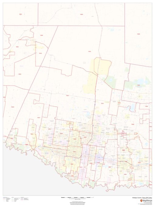 Hidalgo County, Texas ZIP Codes by MapSherpa