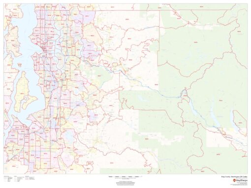 King County, Washington ZIP Codes by MapSherpa