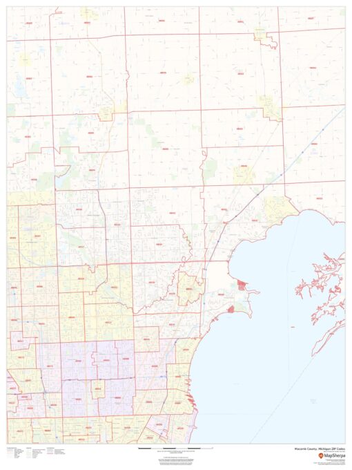Macomb County, Michigan ZIP Codes by MapSherpa