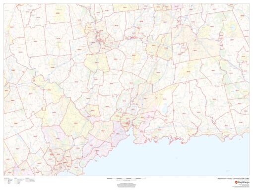 New Haven County, Connecticut ZIP Codes by MapSherpa