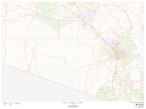 Pima County, Arizona ZIP Codes by MapSherpa