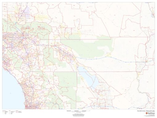 Riverside County, California ZIP Codes by MapSherpa
