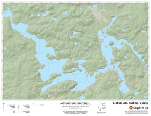 Baptiste Lake, Hastings, Ontario by MapSherpa