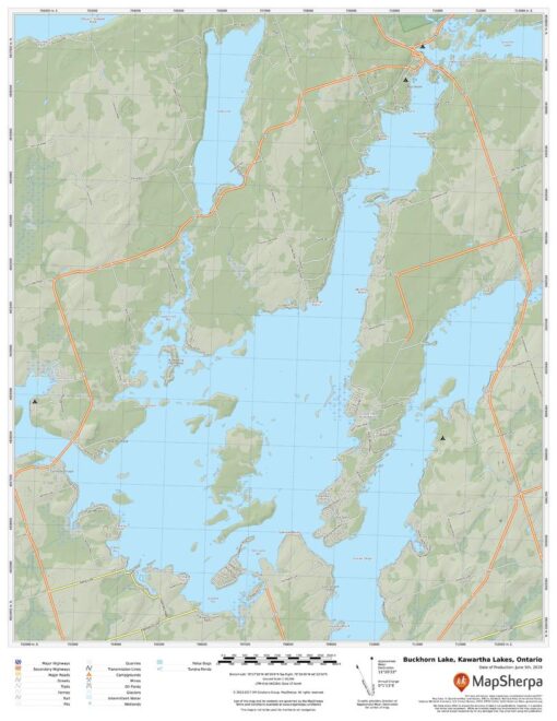 Buckhorn Lake, Kawartha Lakes, Ontario by MapSherpa