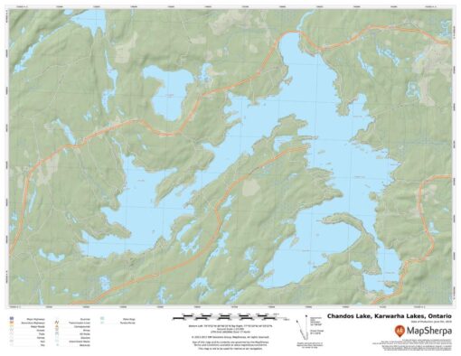 Chandos Lake, Kawartha Lakes, Ontario by MapSherpa