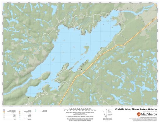 Christie Lake, Rideau Lakes, Ontario by MapSherpa