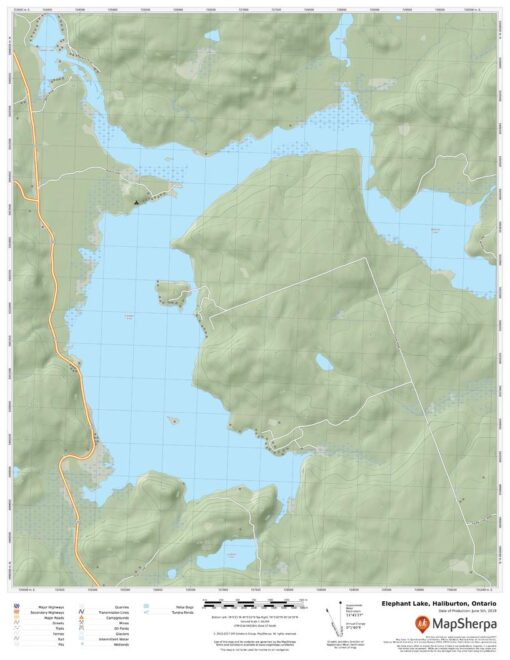 Elephant Lake, Haliburton, Ontario by MapSherpa