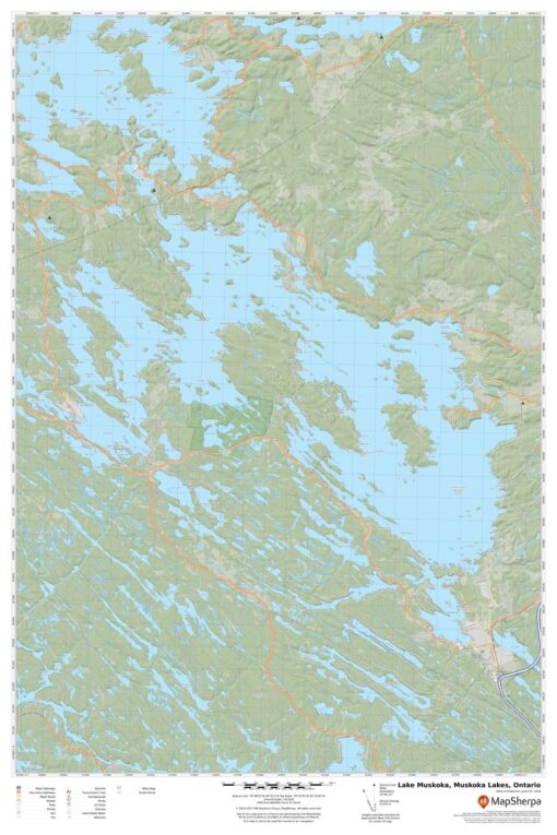 Lake Muskoka, Muskoka Lakes, Ontario by MapSherpa