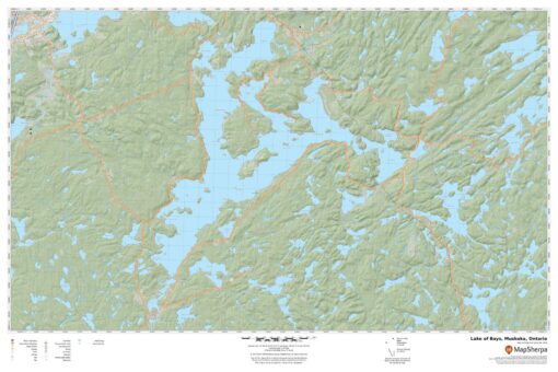 Lake of Bays, Muskoka, Ontario by MapSherpa