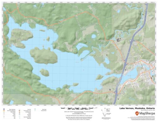 Lake Vernon, Muskoka, Ontario by MapSherpa