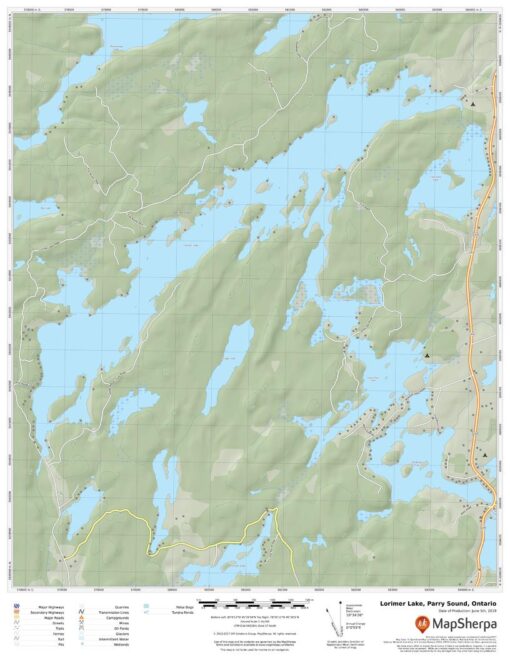Lorimer Lake, Parry Sound, Ontario by MapSherpa