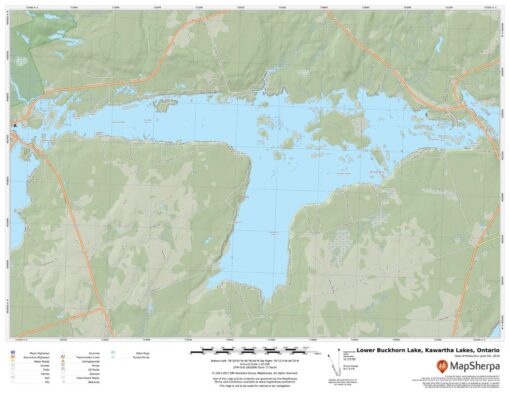 Lower Buckhorn Lake, Kawartha Lakes, Ontario by MapSherpa