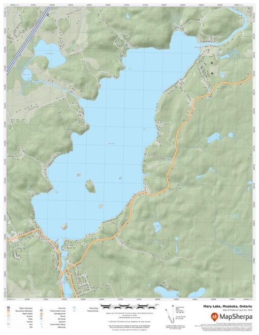 Mary Lake, Muskoka, Ontario by MapSherpa
