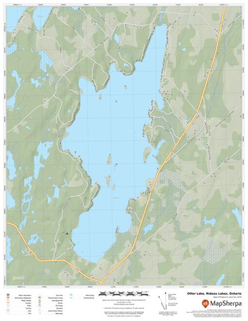 Otter Lake, Rideau Lakes, Ontario by MapSherpa