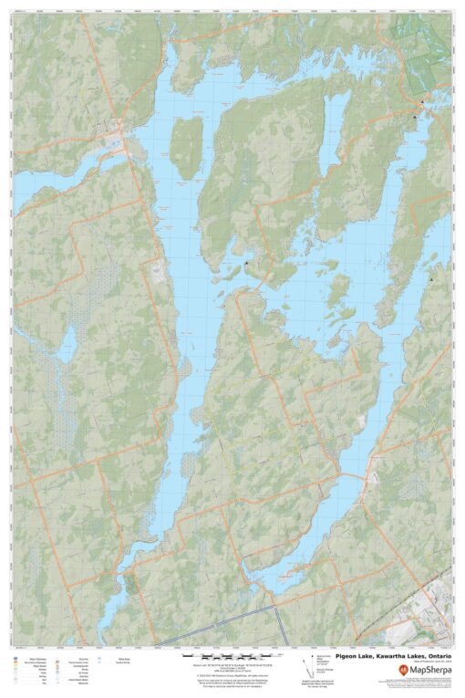 Pigeon Lake, Kawartha Lakes, Ontario by MapSherpa