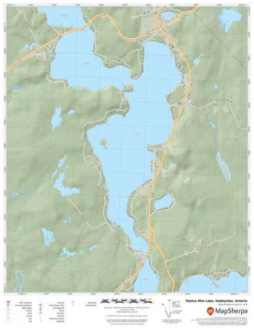 Twelve Mile Lake, Haliburton, Ontario by MapSherpa
