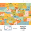 Colorado Counties Map  by MapSherpa