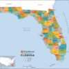 Florida Counties Map  by MapSherpa