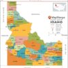 Idaho Counties Map  by MapSherpa