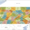 Pennsylvania Counties Map  by MapSherpa