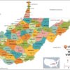 West Virginia Counties Map  by MapSherpa