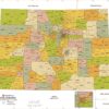 Colorado ZIP Code Map with Counties  by MapSherpa