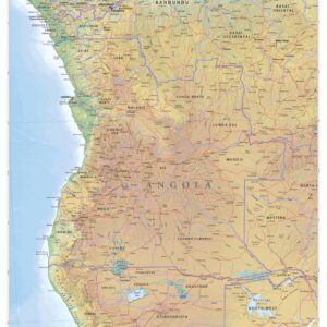 Angola Wall Map by MapSherpa