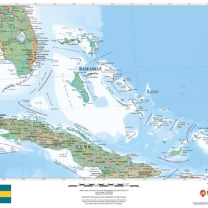 The Bahamas Wall Map by MapSherpa