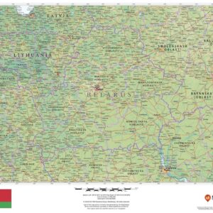 Belarus Wall Map by MapSherpa