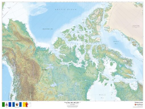 Northern Canada Wall Map by MapSherpa