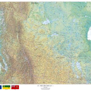 Western Canada Wall Map by MapSherpa