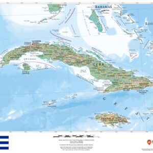 Cuba Wall Map by MapSherpa