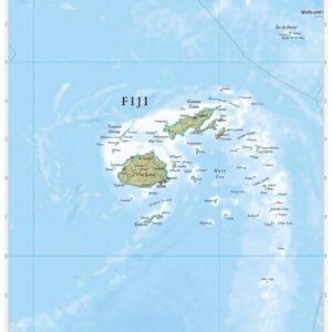 Fiji Wall Map by MapSherpa