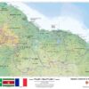 Guyana, Surinam & French Guiana Wall Map by MapSherpa