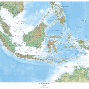 Indonesia Wall Map by MapSherpa