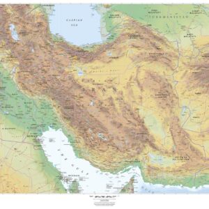 Iran Wall Map by MapSherpa