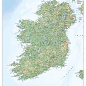 Republic of Ireland & Northern Ireland Wall Map by MapSherpa