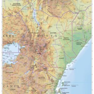 Kenya Wall Map by MapSherpa