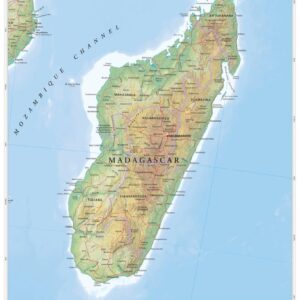 Madagascar Wall Map by MapSherpa