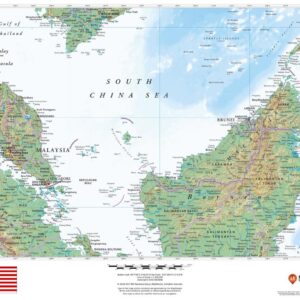 Malaysia Wall Map by MapSherpa