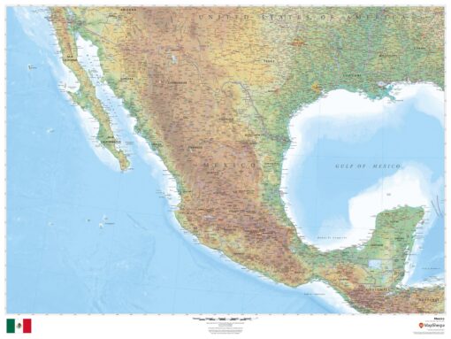 Mexico Wall Map by MapSherpa