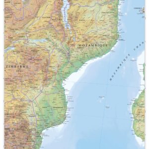 Mozambique Wall Map by MapSherpa