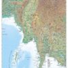 Myanmar Wall Map by MapSherpa