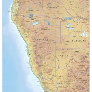 Namibia Wall Map by MapSherpa