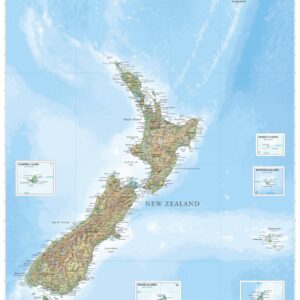 New Zealand Wall Map by MapSherpa