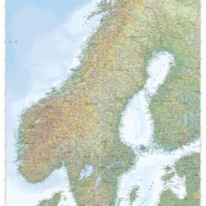 Norway Wall Map by MapSherpa