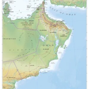 Oman Wall Map by MapSherpa