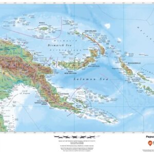 Papua New Guinea Wall Map by MapSherpa